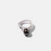 Sterling Silver Black Pearl Ring